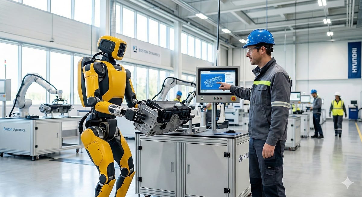 Boston Dynamics Atlas robot working