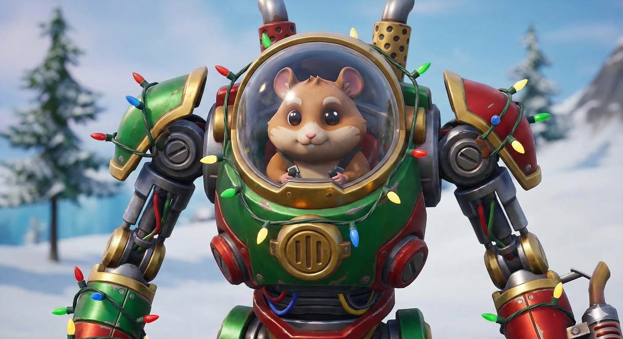 Free ‘Cheeks’ Hamster Skin in Fortnite Winterfest