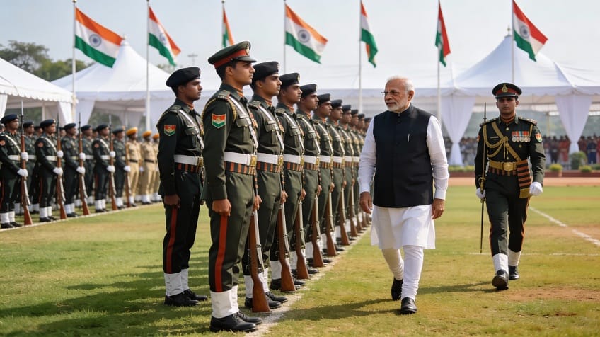 Official State Ceremony Vice President Inspecting NCC Formation Official State Ceremony: Vice-President Inspecting NCC Formation