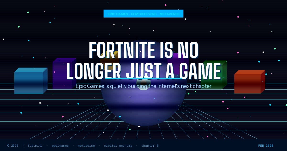 Fortnite Is No Longer Just a Game — Epic Games Is Building the Internet’s Next Chapter