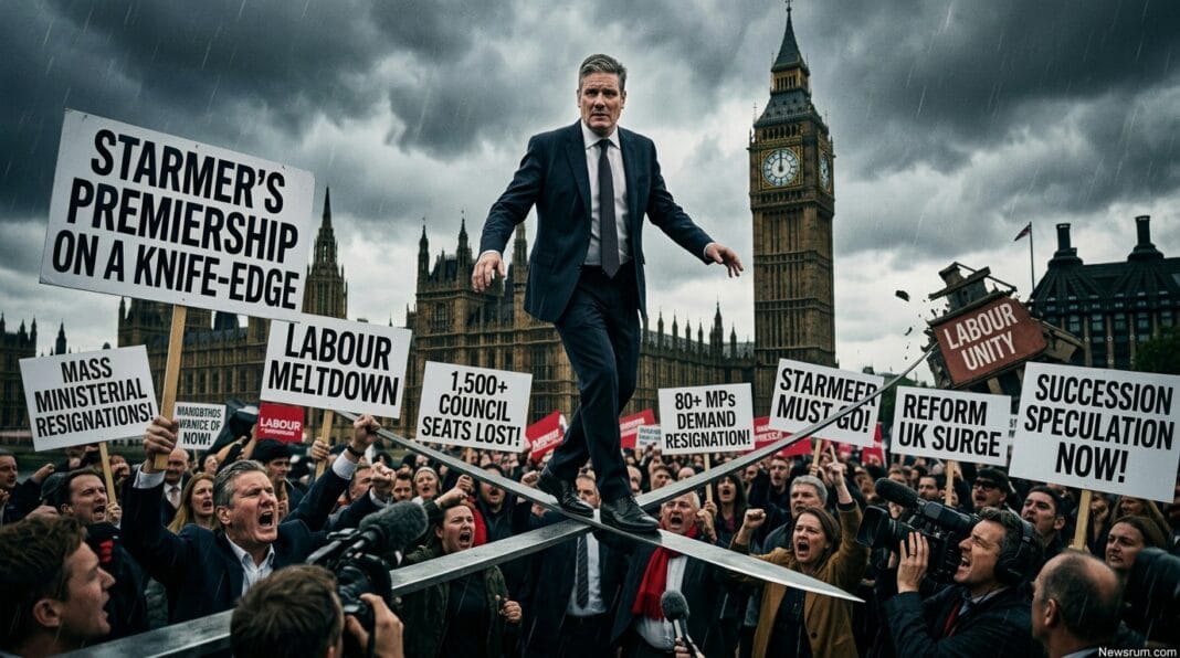 STARMER'S PREMIERSHIP ON A KNIFE-EDGE UK